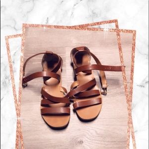 Brown sandals